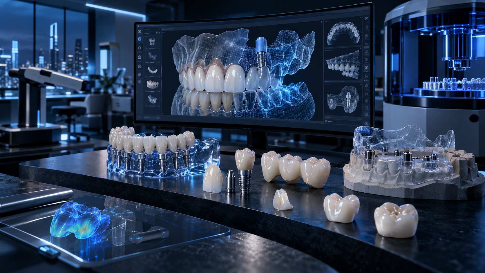 Laboratorio de odontología digital con diseño CAD/CAM, rehabilitación sobre implantes y restauraciones digitales